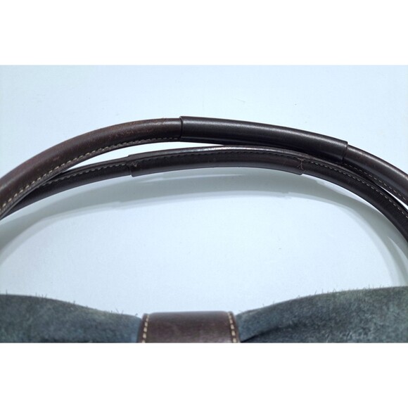 Vintage Coach Blue Suede Soho-Hampton Satchel 9507 Hobo Bag Purse Leather - Picture 5 of 12